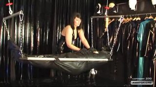 BDSM mistress giving punishment