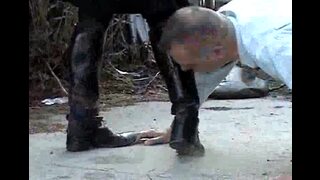 Clean my boots thoroughly or you will be punish brutally