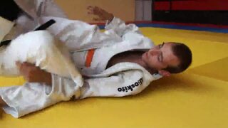 Intense fight with judo wrestler