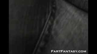 Lesbian fart fantasy in the couch
