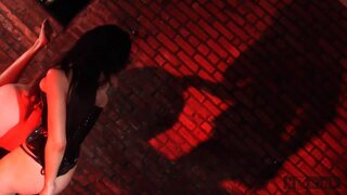 Lively Domme Has A Bound Slave to Torture