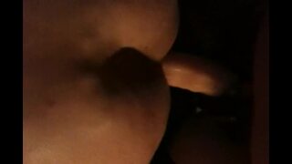 Strapon deep anal fucking POV